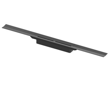 Профиль д/дренажа душа, 1200х55мм, укорачив.,монтаж на плиточн.клей над бетон.стяжкой,БЕЗ сифона арт.673002,(цв.сатин,черный хром),Тесе ZZ Tece Tecedrainprofile 671201