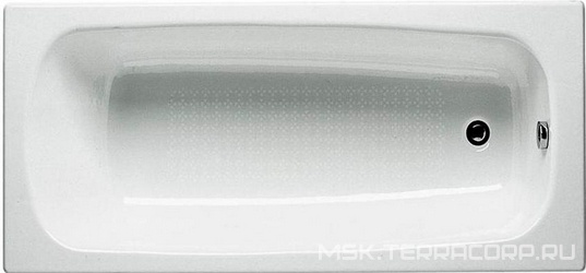 Ванна Континенталь 170х70см чугунная, БЕЗ ножек ZZ