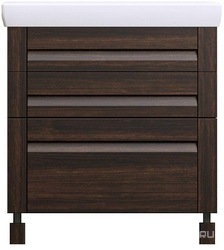 Тумба напольная Лаварро 80, 800*890*490мм, цвет венге, БЕЗ раковины "Тигода-80" XX