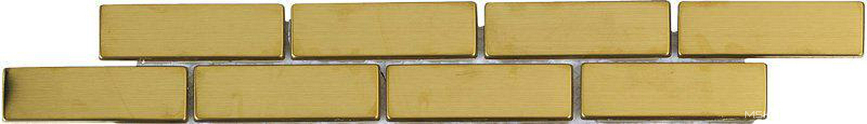 Metal Brick Gold Cenefa XX |4x30.6
