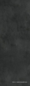 Керамогранит для пола и стены Laminam Rus Calce  Nero 3,5 mm  100x300 LAMF006379