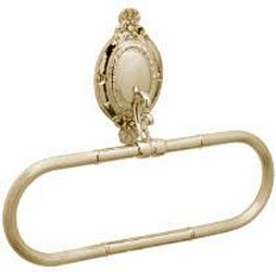 Полотенцедержатель овальный 32х7хh24см, (цв. золото), Oval cristallo Z XXZ
