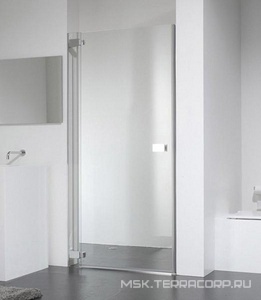 Дверь распашная для ниши, SX петли слева (86,5/90,5хh195см, стекло 6мм, GL прозр., фурн. 05 полир.алюмин) E-LITE ZZ Provex E-Lite 0004EN-L-05GL