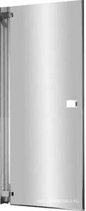 Дверь распашная для ниши, SX петли слева (86,5/90,5хh195см, стекло 6мм, GL прозр., фурн. 05 полир.алюмин) E-LITE ZZ Provex E-Lite 0004EN-L-05GL