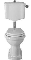 Унитаз 43х72хh95см, со "Средним" бачком, ВЫПУСК В СТЕНУ, БЕЗ сиденья (механизм,труба,кнопка,кран подв.воды,крепл.к полу в комп.,цв.хром), Lady Z XX XX