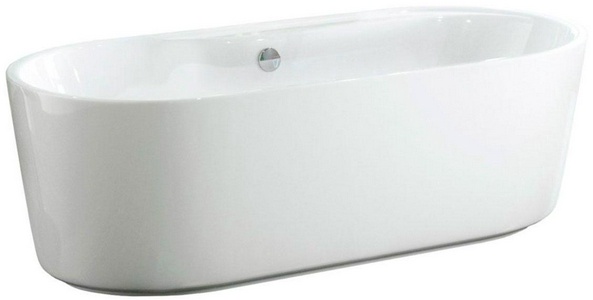 Ванна 1780x840xh590мм, отдельностоящая, с возможностью установки смесит.на борт, БЕЗ слив-перелива BB5-OVF-03-CRM (-BRN, -ORO), акрил, BelBagno ZZ BelBagno Универсал BB14-K