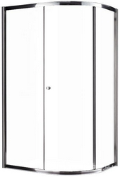 Душ.уголок 1200х900хh2000мм, R550, ассиметр, 1 разв.дверь с 2 неп. сегм., левый/правый, вход 480мм, (стекло текстур. Punto 6мм, фурн/хром) Anima XX