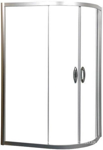 Душ.уголок BLISS L Twin Slide 120x80х190 см, универсальный,профиль матовый хром, стекло прозрачное, БЕЗ поддона XX AMPM Bliss L W53G-302U120MT64