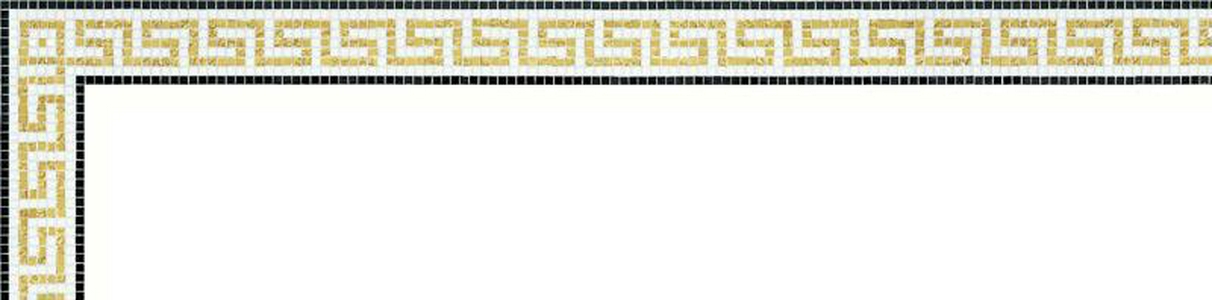 Мозаика Border Artemide Oro Giallo 10 |9.6x100 Bisazza Бордюры BA96