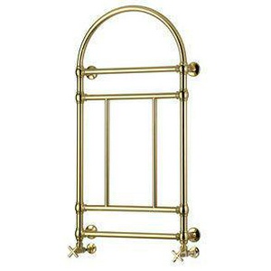 Полотенцесушитель 574хh1030х132мм, подвод воды int.510мм, (ГВС, 8 bar, 290Вт), (БЕЗ вентитей, набора трубок, адапт Carlo Poletti), (цв.зол),  ZZ Brandoni Arco Arco Gold