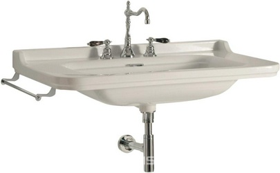 Раковина Kerasan Waldorf 4141 с 3 отверстиями| 80x24x55