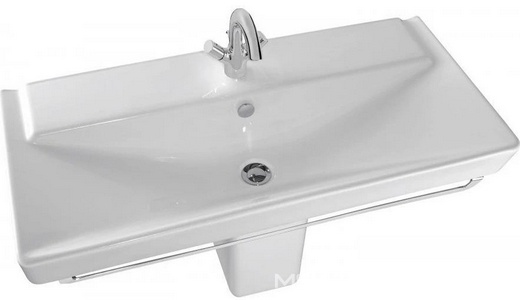 Керамическая столешница 100х46.5 на собственной опоре, белая, XX Jacob Delafon Reve E4801-00