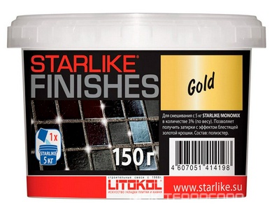 Добавка д/затир.Starlike GOLD золотая 0,15 кг. ZZ Litokol Starlike Finishes CG025