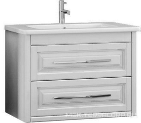 Тумба подвесная Касабланка 80, 780x555x470 мм, цвет белый, БЕЗ раковины Эйфория-80, крепеж в комплекте ХХ