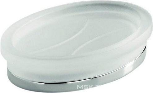 Мыльница настольная, (стекло мат., металл. основа цв.хром),  Colombo Land B2842.000