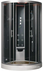 Душевая кабина DZ949F8 1000*1000 переднее стекло - прозрачное, заднее - черное,парогенератор, ароматерапия ZZ