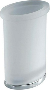 Стакан настольный, (стекло мат., металл. основа цв.хром),  Colombo Land B2841.000