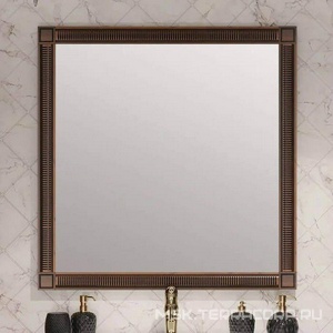 Зеркало  100, 990*990*22 мм, цвет орех, крепеж в комплекте ZZ Opadiris Фреско 00-00003814