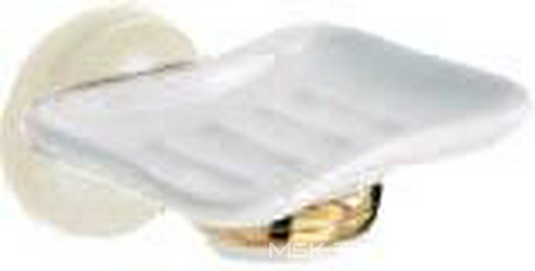 Мыльница настенная , золото/керамика/лакиров.беж, Loira Z XXZ