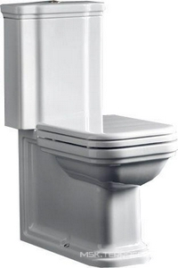 Чаша унитаза "Моноблок", выпуск в стену, без сиденья и крепл. к полу арт.7603 хх,  ZZ Kerasan Waldorf 411701