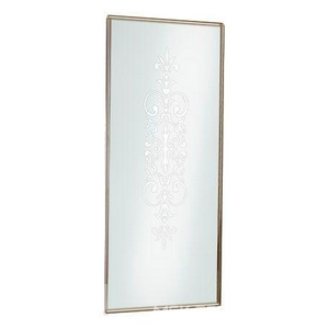 Стенка боковая 90хh187,5см, прав/лев, устан. с дверью, (стекло матовое с прозр. декором, профиль цв.бронза, 1 декор. элем. KDT03BRX)  ZZ Samo Dolce Vita BS9884 BRX R6 90 + KDT03BRX