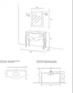 Стеклянная раковина-столешница 1050х580мм, 1 отв. для смесителя, (цв. Extra White), Сezares ZZ Cezares Универсал IS/LA/LD/RO/04/Extra White