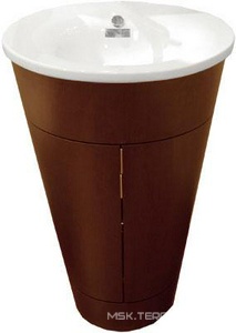 Шкаф под раковину 56х60х82,5, одна стеклянная полочка, (цв. Макассар 24),  ZZ Duravit Starck 1 S1 9520 0 24 24