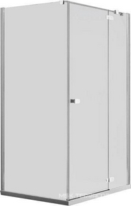 Дверь распаш.с неподв.сегментом,для монтажа с бок. панелью, 1200(1170-1195)хh1950мм,вход 655мм,петли/прав, (стекло 6мм, прозр., фурн.хром/пол/алюм) ZZ Provex Combi 0017 CT 05 GL R