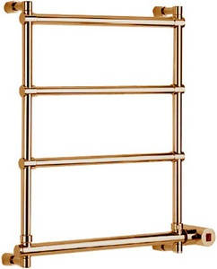 Полотенцесушитель 570(500)хh660x105мм, (эл.+Box, подключение СЛЕВА!!!), (цв. бронза), Margaroli KL Margaroli Sole 542-570x656-470/4M+Box (Old Brass / Эл + Box СЛЕВА)