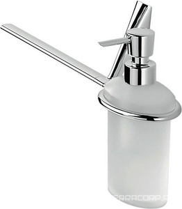 П-держатель, совм. с дозатором д. ж/м 37,5х10хh18см (дозатор СЛЕВА) (цв. хром / стекло мат.)  ZZ Colombo Land B2874SX.000