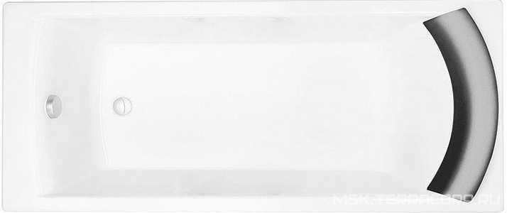 Ванна 170х75см, без отв. для ручек, чугунная,  ZZ Jacob Delafon Biove E2930-00