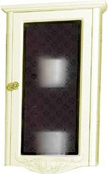 Шкаф настенный, 42,1хh77х25,1см, распашн. дверь, петли справа, ручка цв. золото, Hermitage ZZ