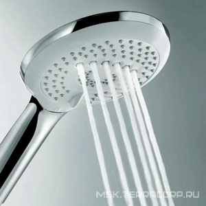 Душевая система  с термостатом (смеситель, стойка, верхний душ, ручная лейка, держатель, шланг), xром Kludi Freshline 6709205-00