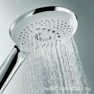 Душевая система  с термостатом (смеситель, стойка, верхний душ, ручная лейка, держатель, шланг), xром Kludi Freshline 6709205-00