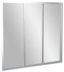 Душевая шторка на ванну AVDP3-170 профиль белый, стекло прозрачное ZZ