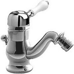 Смеситель для биде, с д/к, (maniglia PL / рукоятка с пластик. вставкой белого цвета), (цв.хром) Piccadilly KL