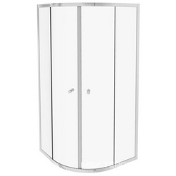 Душ.уголок Serenity 90x90х190 см, раздвиж. двери, проф.хром,стекло прозрачное, БЕЗ поддона (арт.E62444-F-00) ZZ