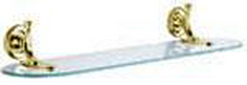 Полка 60хh8х15см, секлянная с держателями (золото)  ZZ Pomd'or Windsor 26.50.60.001