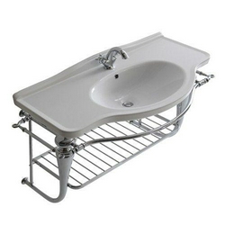 Структура подвесная для раковины 110см, с полотенцедержателем и полкой-решёткой (металл цв. хром), крепёж в компл., Ethos XX