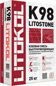 Клеевая смесь Litostone K98  серый 25 кг. ZZ Litokol LitoStone LK98