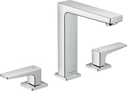 Смеситель для раковины, Высокий, с клапаном Push-Open, (цв.хром), Metropol ZZ Hansgrohe Metropole 32515000