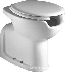 Унитаз 380х595хh460мм, для инвалидов, пристен., монтаж со скрытым в стене бачком, без сиденья арт.YXZ001, без 2-х крепл к полу арт.YR4901,  ZZ Hatria Autonomy Y0CA01