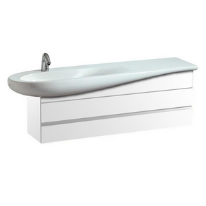 Тумба с двумя ящиками 1350хh490х320мм, (под раковину арт. 8.1497.1), цв. белый, Alessi One ZZ Laufen alessi 4.2436.0.097.631.1