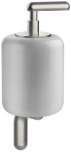 Дозатор настенный, (белая керамика, держатель цв. хром шлифован.),  ZZ Gessi Goccia 38013 147