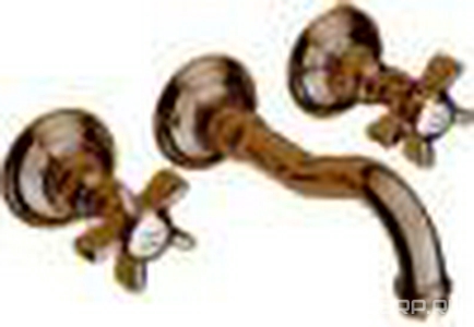 Смеситель для раковины на 3 отв. настенный (внутренняя+внешняя части) (цв.Tuscan brass темная бронза, ручки  ), Nicolazzi ZZ Nicolazzi Dames Anglaises 1477 TB 18