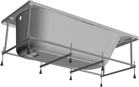 Акриловая ванна BECOOL 170х80x50 см прямоугольная (БЕЗ монтажного комплекта и панели) ZZ Roca BeCool ZRU9302852