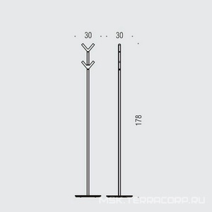 Вешалка напольная с 4-мя крючками, h178см, (цв. хром),  ZZ Colombo Planets B9812