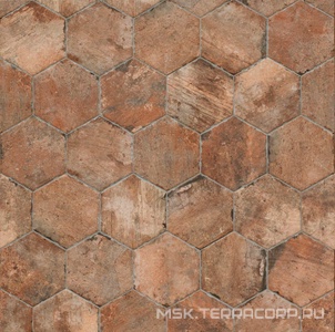 Керамогранит для пола CIR chicago Esagona Old  (nat) 24x27.7 Коричневый 10473701