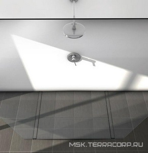 Основа под плитку для дренажного канала 1200мм (нерж. сталь, прямая), Plate 2 ZZ Tece Tecedrainline 601272