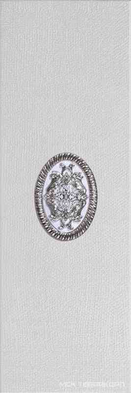 Decor-Inserto Amadis Plata-gris XX |25x75